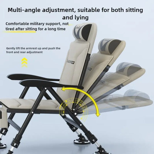 Fishing Chair with Portable Reclining